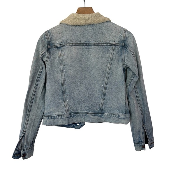 Rebecca Minkoff Clark Denim Jacket With Studs Sz XS - Picture 4 of 7